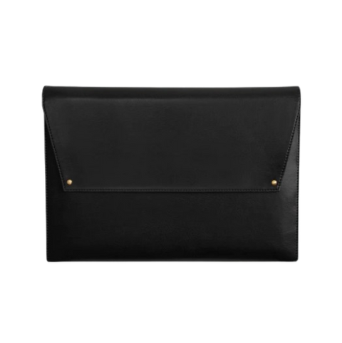 Vegan Leather Laptop Sleeve 13 Inch Black