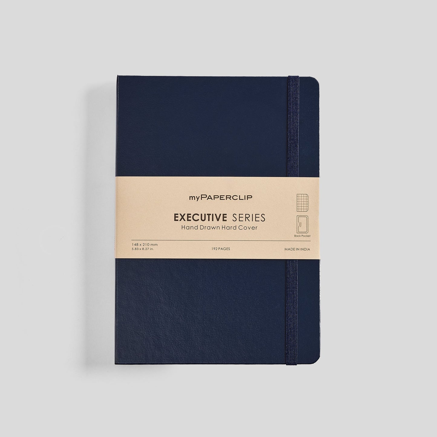 Executive Series Notebook (Hard Cover) - A5 (With Back Pocket)