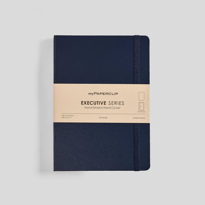 Executive Series Notebook (Hard Cover) - A5 (With Back Pocket)