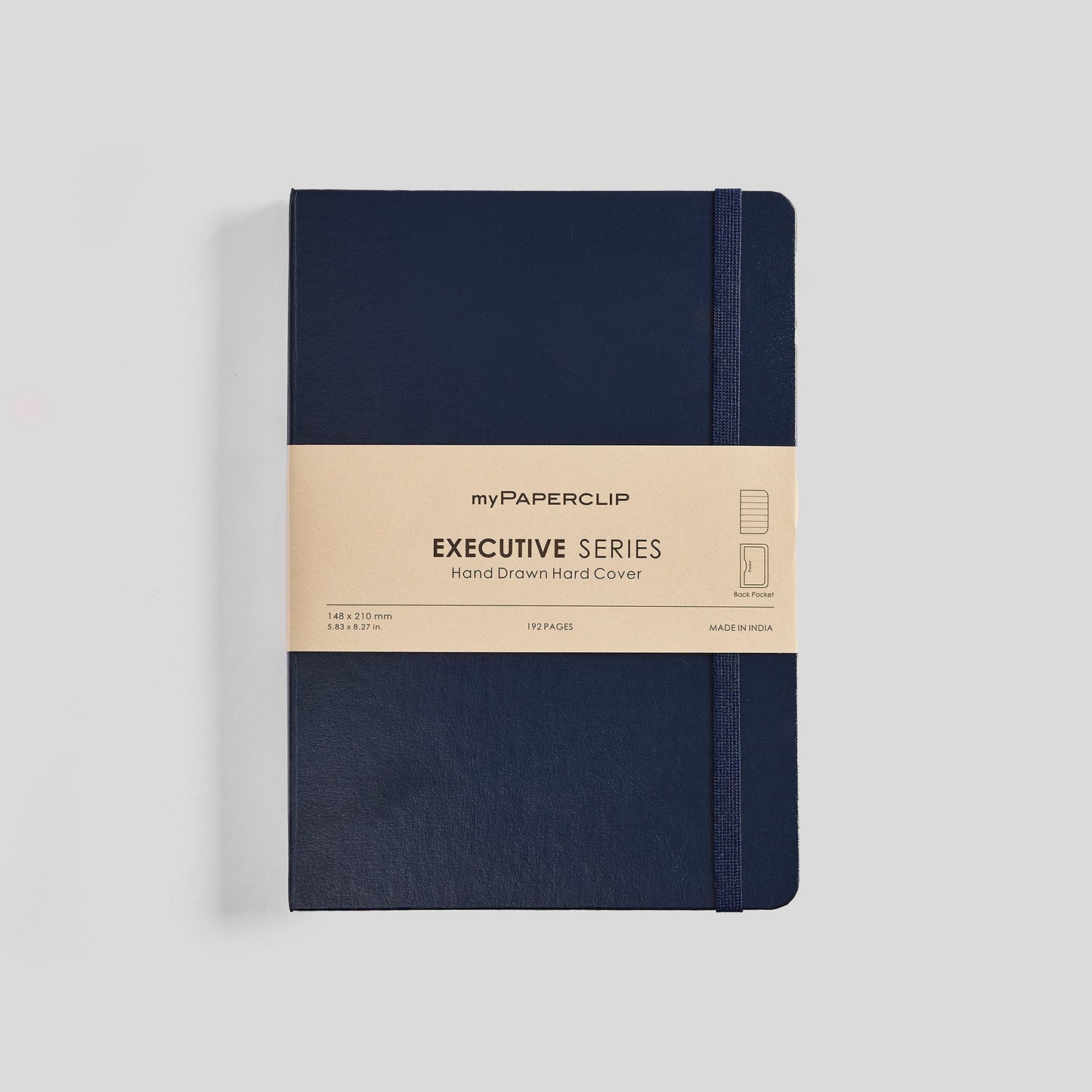 Executive Series Notebook (Hard Cover) - A5 (With Back Pocket)