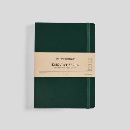Executive Series Notebook (Hard Cover) - A5 (With Back Pocket)