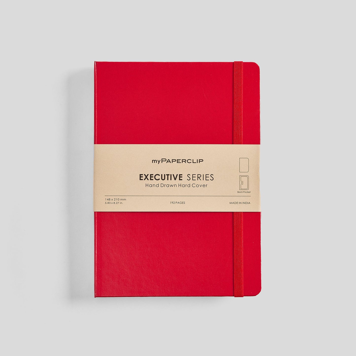 Executive Series Notebook (Hard Cover) - A5 (With Back Pocket)