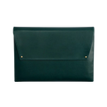 Vegan Leather Laptop Sleeve 13 Inch Green