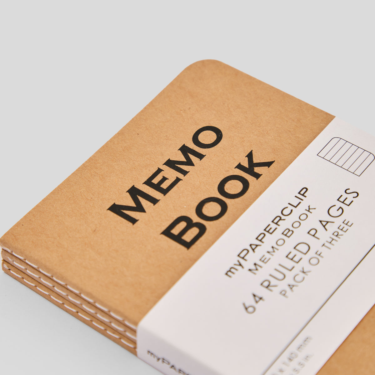 Memo Book Centre Thread A6 Notebook (Pack of 3)