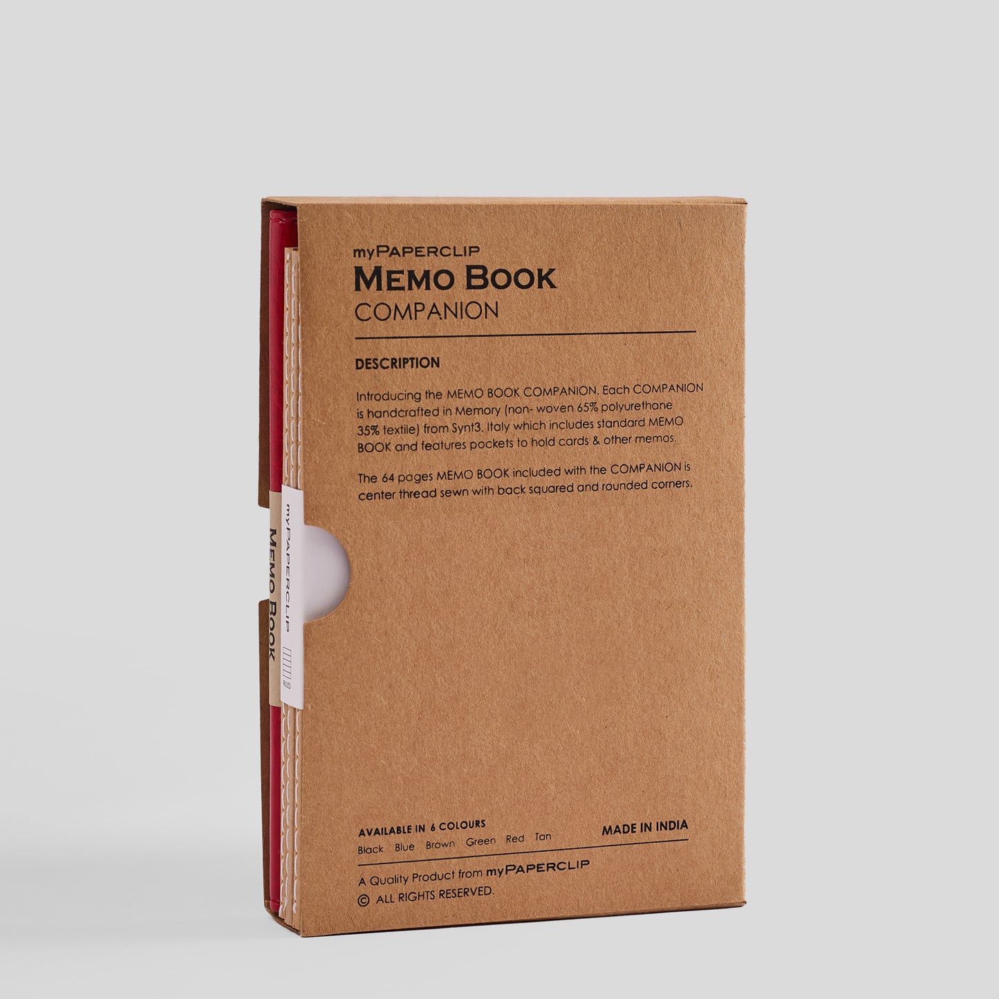 Memo Book Vegan Leather Companion