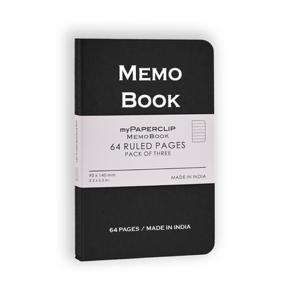 Memo Book Centre Thread A6 Notebook (Pack of 3)