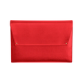 Vegan Leather Laptop Sleeve 13 Inch Red
