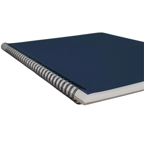 Wiro Series A4 Spiral Bound Notebook Blue