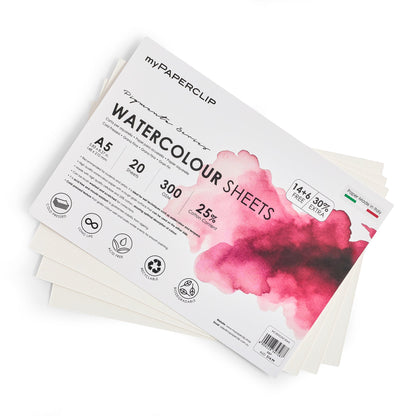 myPAPERCLIP Pigmenta Series Watercolour Sheets 300 GSM