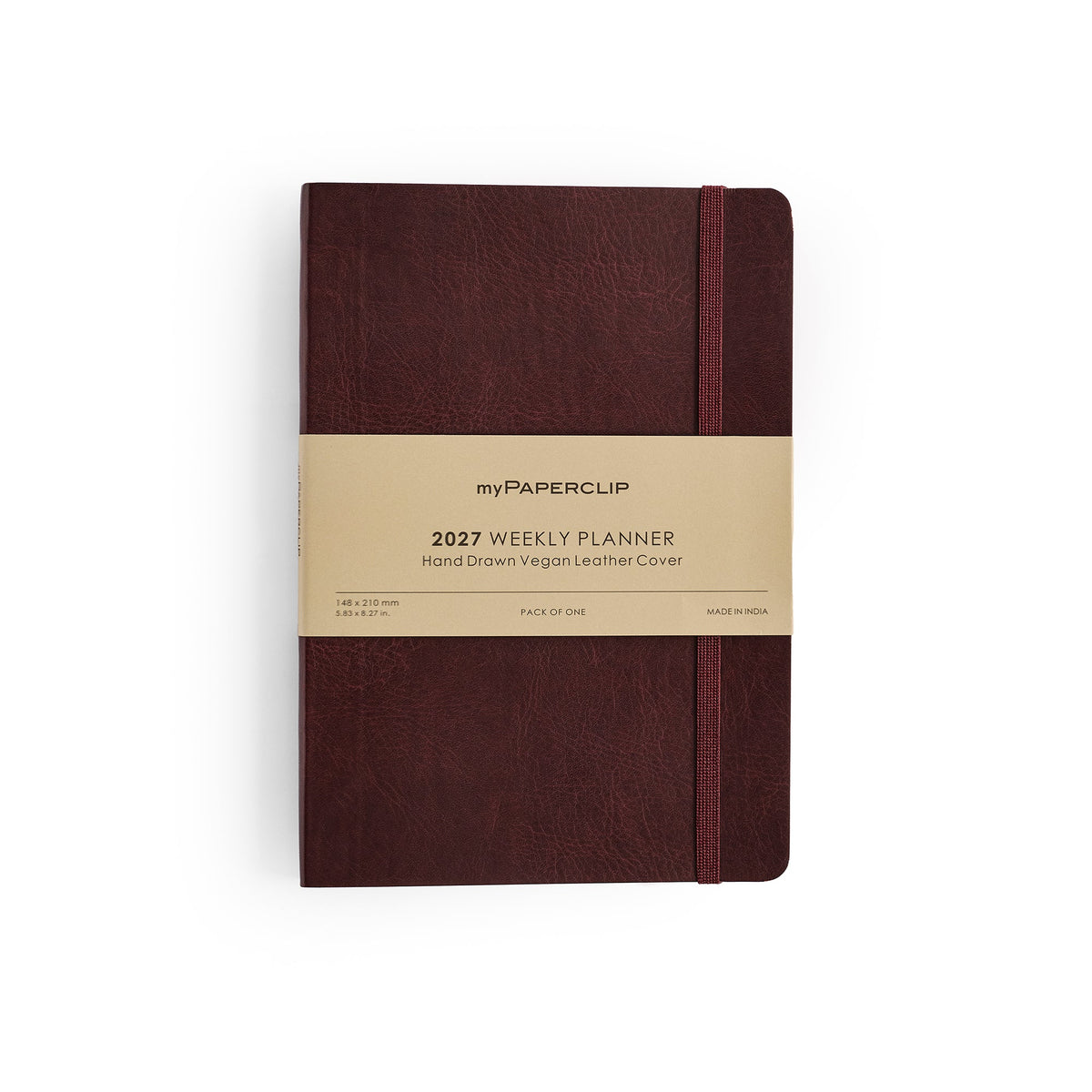 myPAPERCLIP 2027 Weekly Planner Vegan Leather