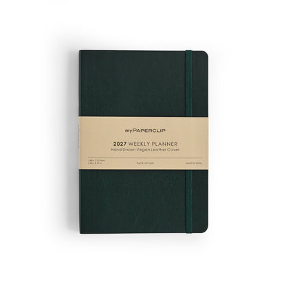 myPAPERCLIP 2027 Weekly Planner Vegan Leather