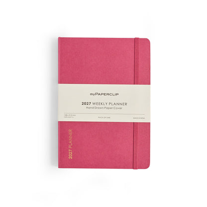 myPAPERCLIP 2027 Weekly Planner Buckram Cover