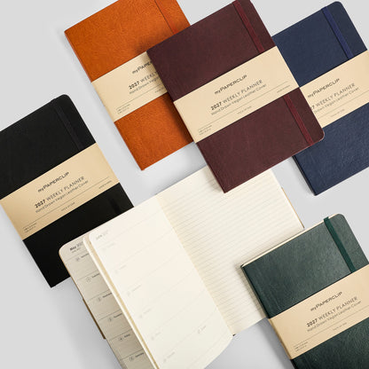 myPAPERCLIP 2027 Weekly Planner Vegan Leather