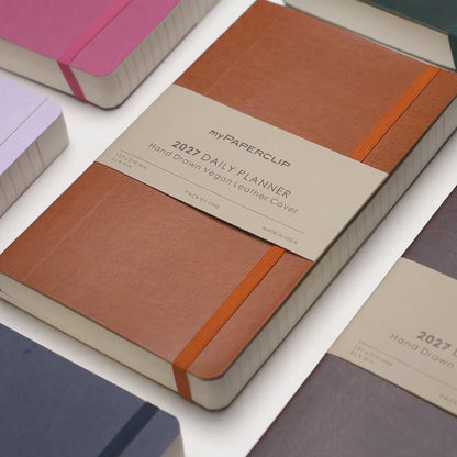 myPAPERCLIP 2027 Daily Planner Buckram Cover